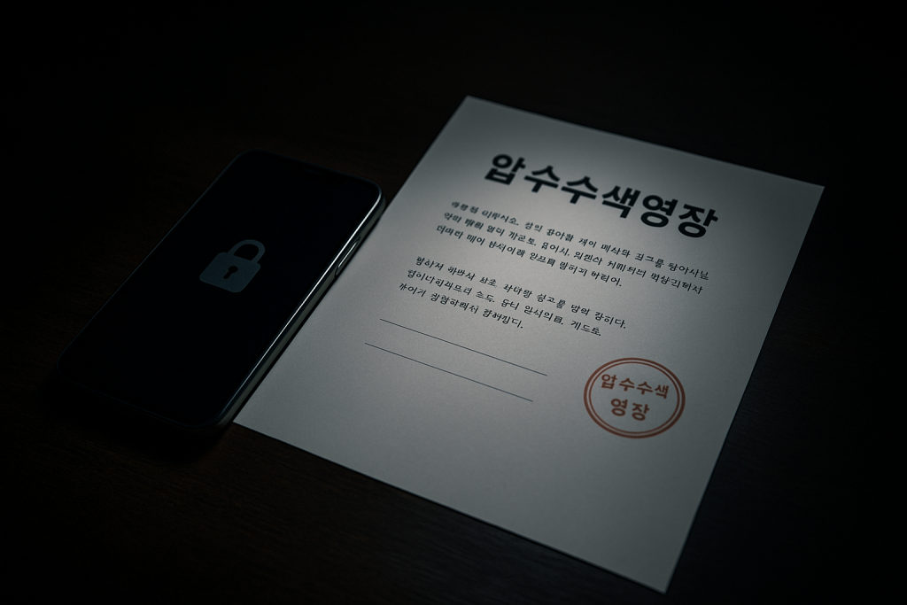 성범죄 휴대폰 압수수색