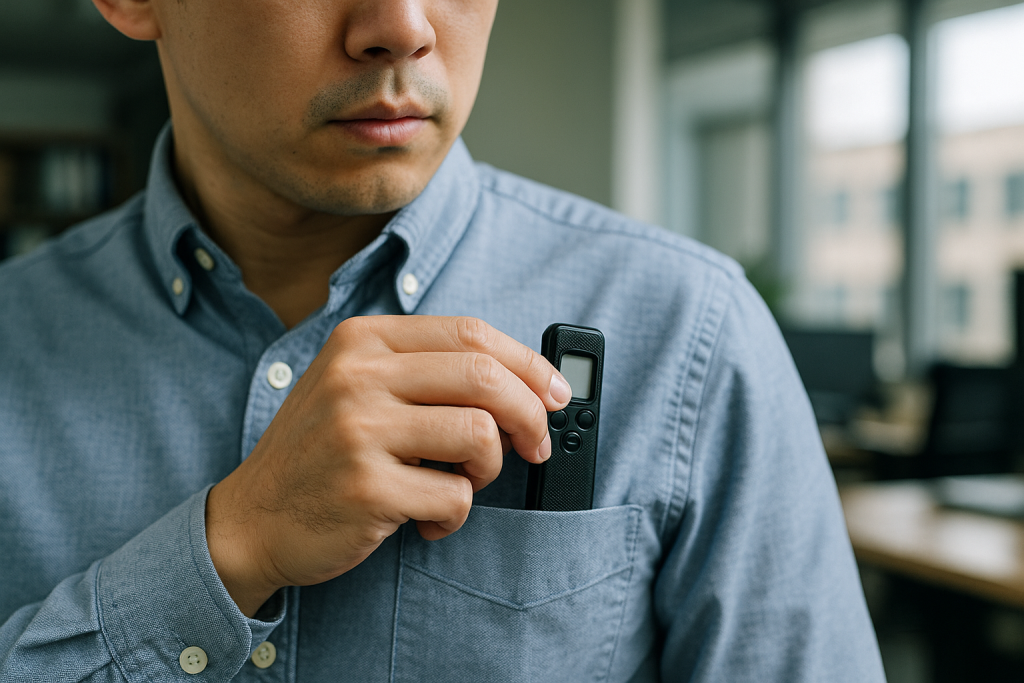 성범죄 예방을 위한 녹음