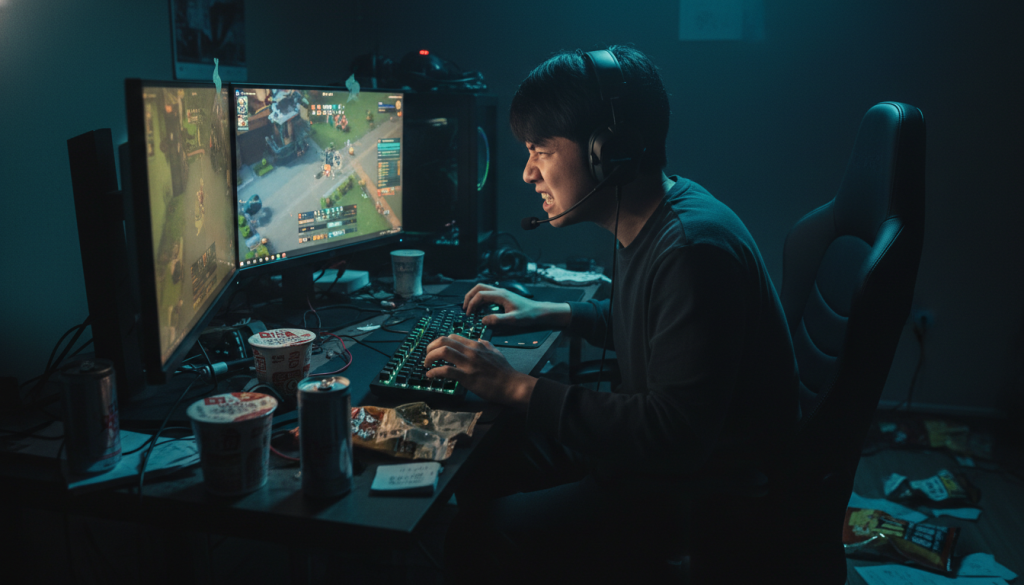 게임 중 욕설 통매음