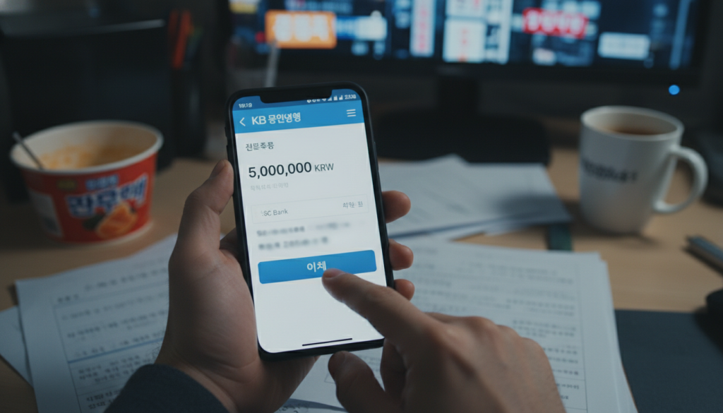 성매매 단속 협박 전화