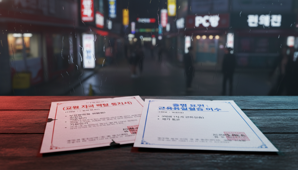 성범죄 전과 교생 실습